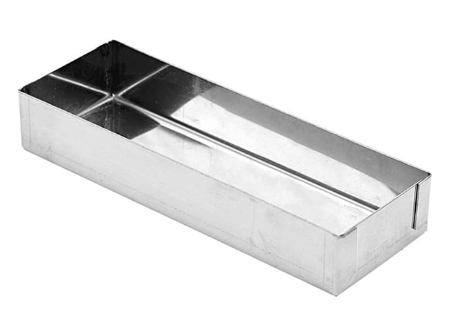 Stainless Steel Rectangular Tartlet Mould - 11.5 x 4cm - Mallard Ferrière