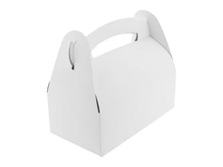 White Cake Box with handles (x 50)