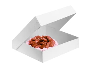 White Square Cake Box