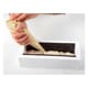 Yule Log Kit with Silicone Mould & Mat - Quilted Pattern - 25 x 9cm - Silikomart