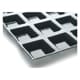 Non-Stick Silicone Mould - 40 Square Tartlets 6 x 6 x 1.5cm - 60 x 40cm - Flexipan