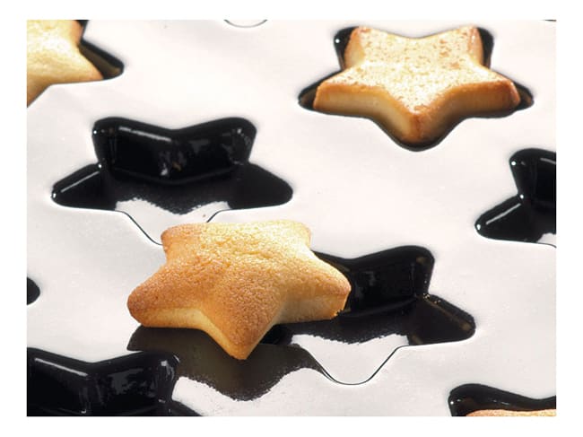 Stars Mould - 60 x 40cm - 8 x 6.5cm (24 cavities) - Flexipan