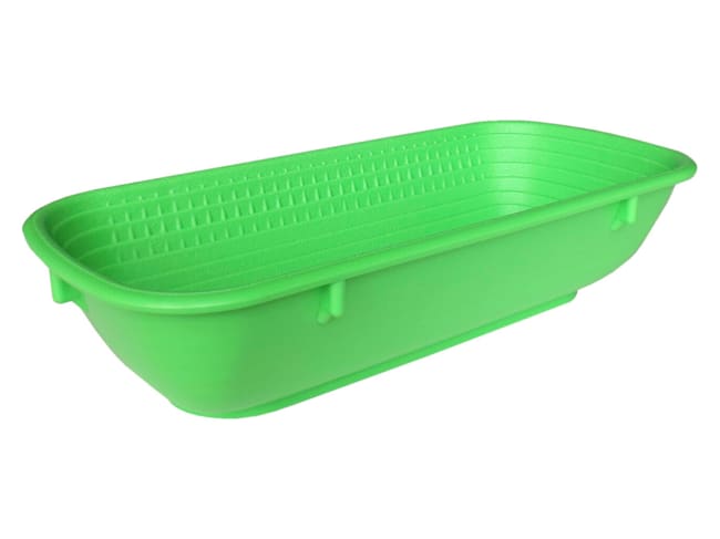 Plastic Banneton - 27 x 12cm - Green