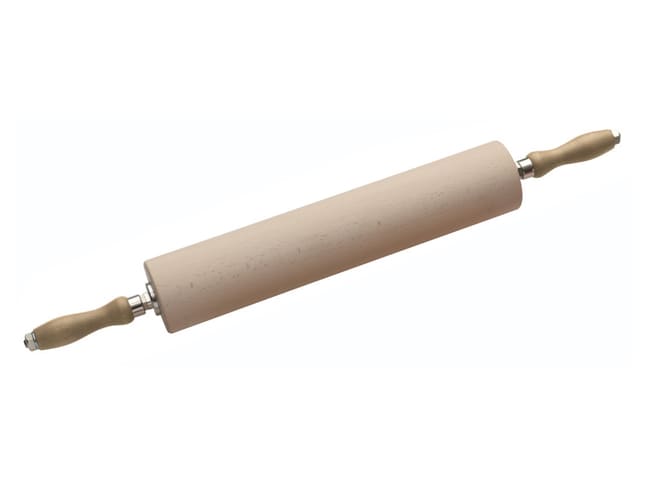 Beechwood Rolling Pin with Handles - 68cm