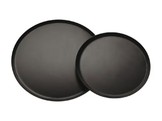 Black Steel Round Baking Sheet