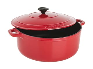Cast Iron Red Round Casserole - Chasseur