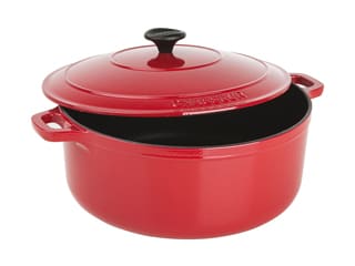 Cast Iron Red Round Casserole - Chasseur - Ø 24cm - Le Chasseur