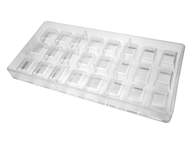 Chocolate polyester Mould - Rectangles (24 cavities)