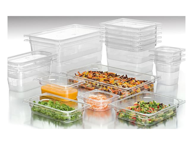 Gastronorm container cristal plus GN 1/1 - Depth 10cm - Matfer