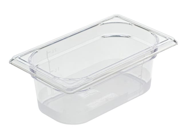 Gastronorm container cristal plus GN 1/4 - Depth 10cm - Matfer