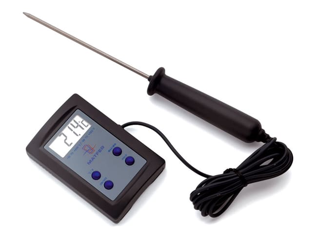 Digital Probe Thermometer with Cable - -50°C to +200°C - Matfer