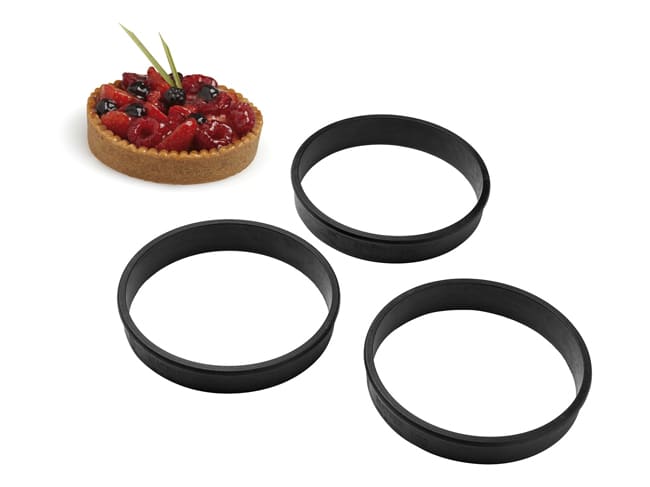 Tart Ring (x 6) - Exoglass® - Ø 9 x ht 1.9cm - Matfer