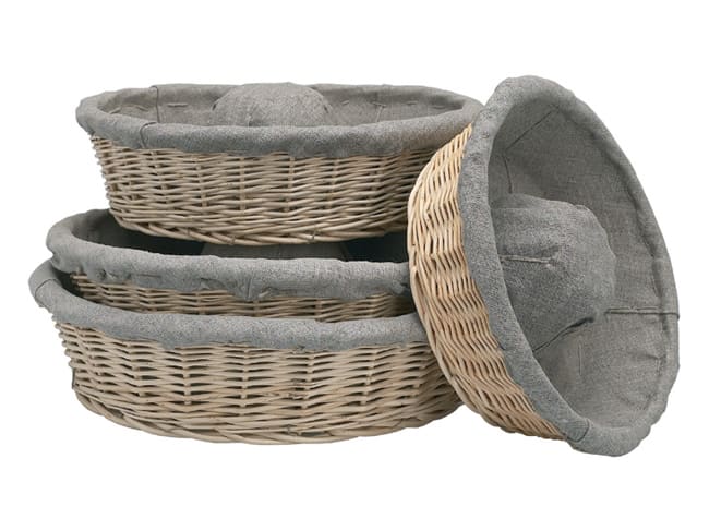 Couronne Lined Wicker Banneton - Ø 30cm - Matfer