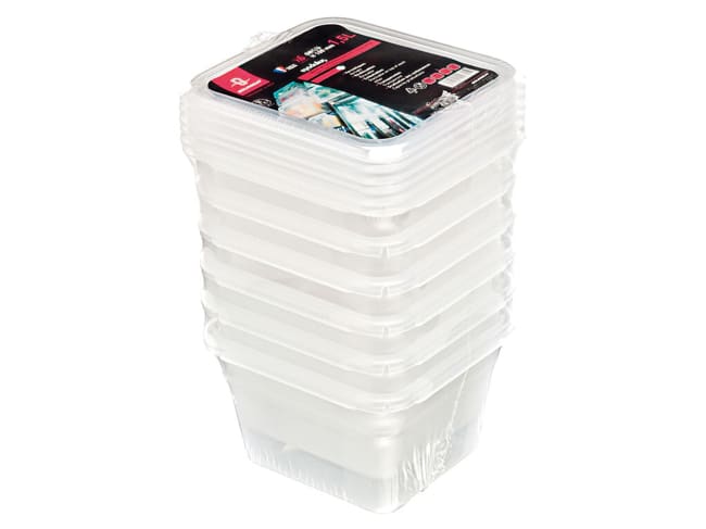 Modulus Gastronorm Container GN 1/6 (x 6) - Height 10cm - 17.6 x 16.2cm - Matfer