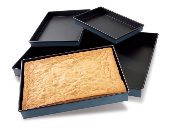 Rectangular Cake Tin - Exopan® Non-Stick - 35 x 25 x ht 3.5cm - Matfer