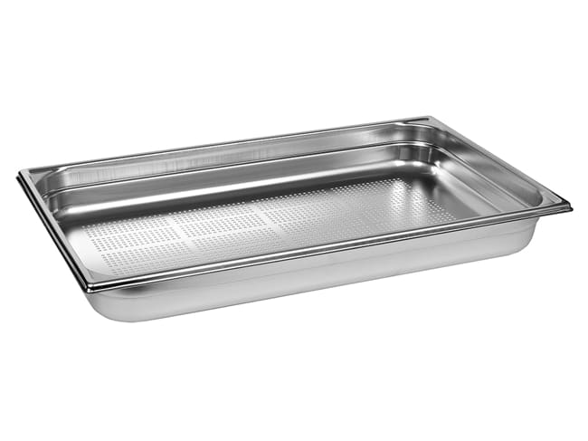 Perforated gastronorm container GN 1/1 - Depth 6,5cm - Matfer