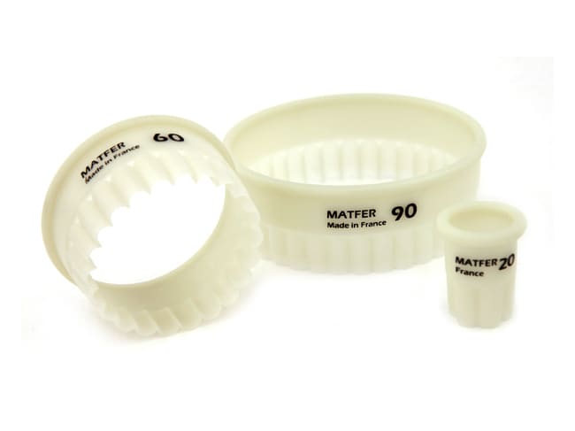 Round Fluted Pastry Cutter - Exoglass® - Ø 5.5cm - Matfer