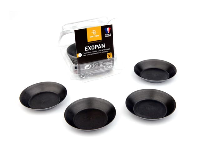 Round Plain Tartlet Mould - Exopan® - Ø 4.5cm (x 25) - Matfer