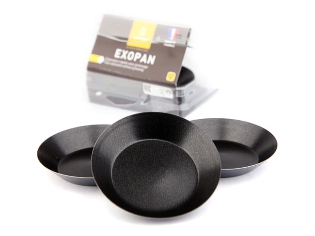 Round Plain Tartlet Mould (x 12) - Exopan® - Ø 9cm - Matfer