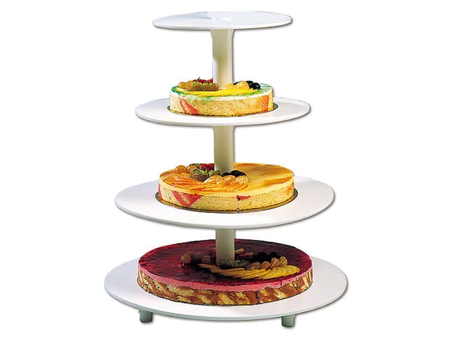 Round wedding cake stand - 4 tiers