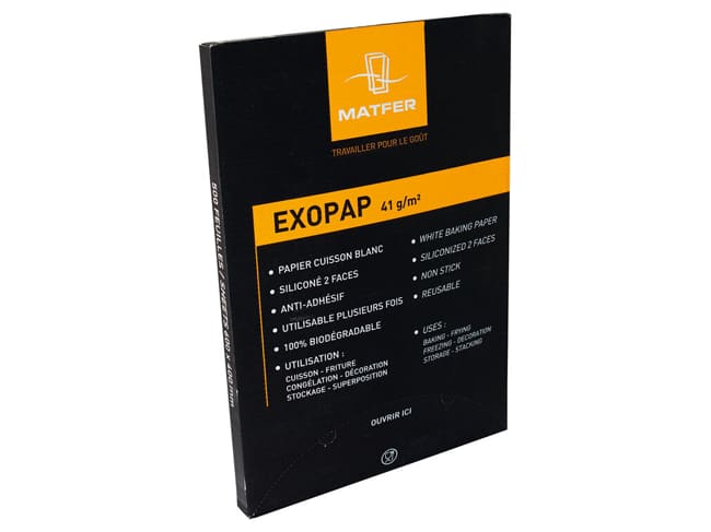 Exopap Silicone Baking Paper - 53 x 32.5cm (x 500) - Matfer