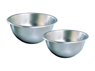 Set of 2 Stainless Steel Mixing Bowls