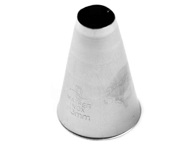 Stainless Steel Plain Nozzle - Ø 1,3cm - Matfer