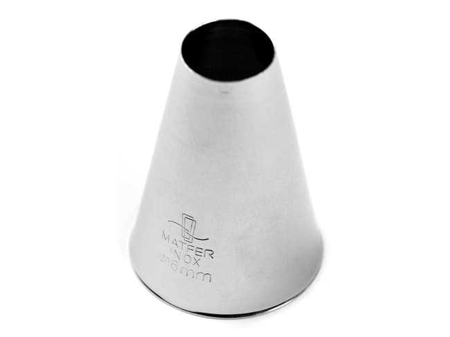 Stainless Steel Plain Nozzle - Ø 1,6cm - Matfer