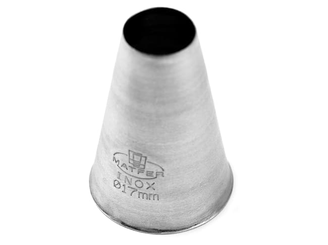 Stainless Steel Plain Nozzle - Ø 1,7cm - Matfer