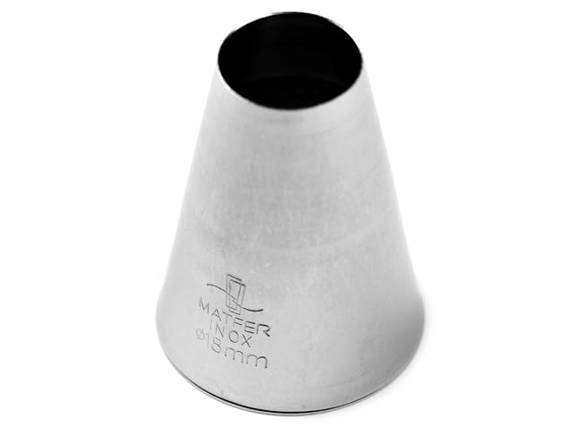 Stainless Steel Plain Nozzle - Ø 1,8cm - Matfer