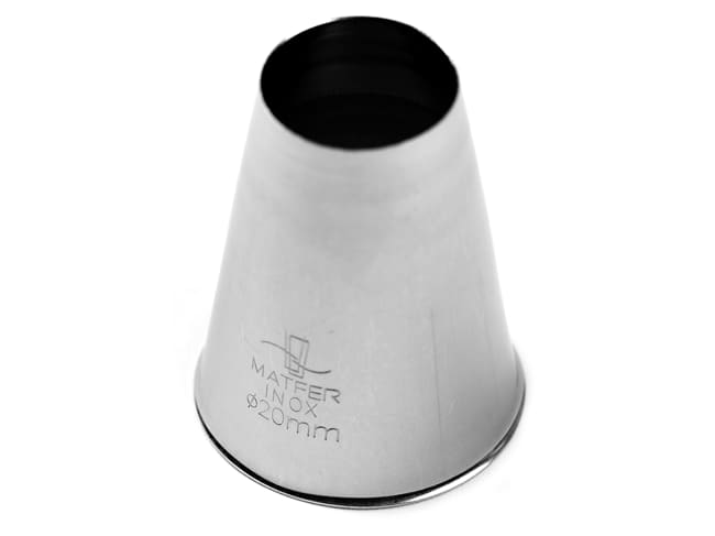 Stainless Steel Plain Nozzle - Ø 2cm - Matfer