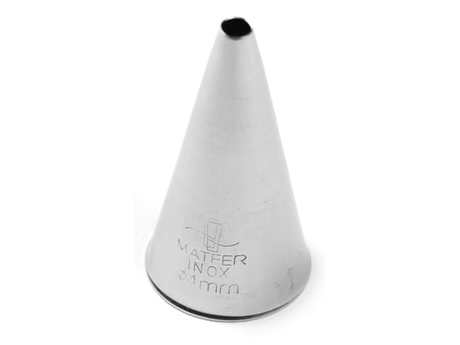 Stainless Steel Plain Nozzle - Ø 4mm - Matfer