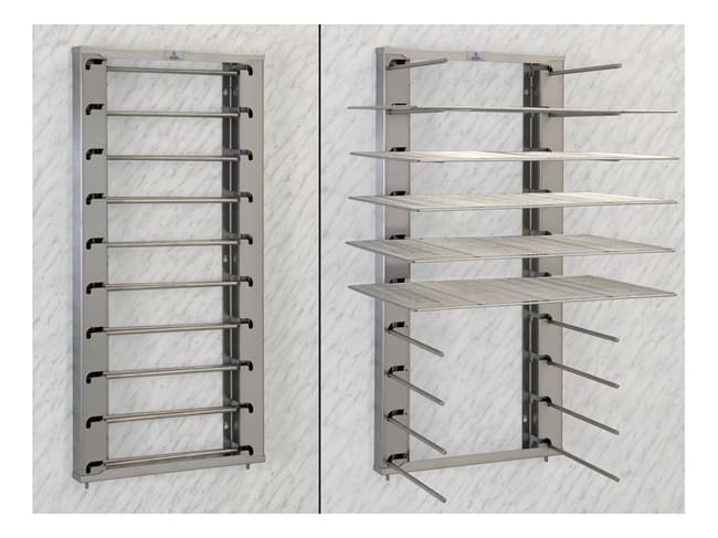 Wall foldable rack