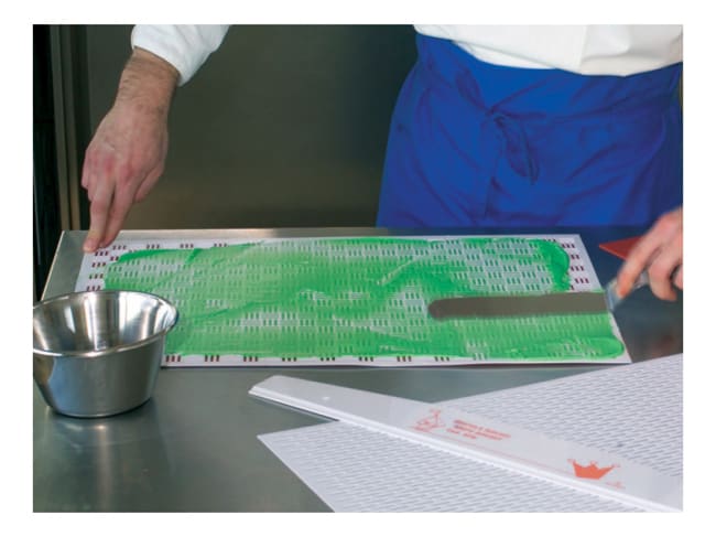 Checkerboard Chablon Stencil Mat - 30 x 20cm - Martellato