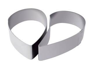 Stainless Steel Heart Duo Mousse Ring