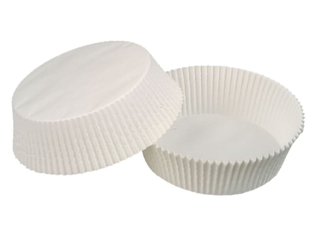 Round pleated paper cases (x 1200) - Ø 3.3 x Ht 2 cm (n° 6) - Nordia