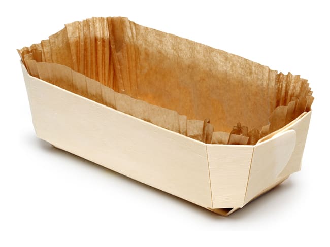 Wooden Baking Tray Archiduc - 24 x 11,5 x ht 7cm - Pack of 10 trays - Panibois