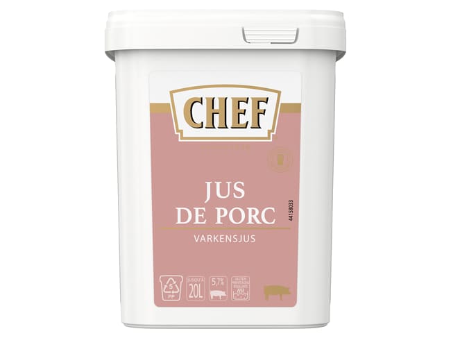 Dehydrated pork juice - 600 g - Chef®