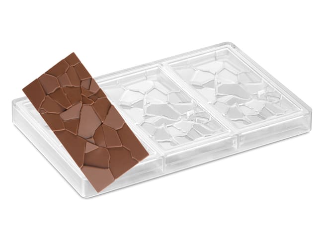 Chocolate Mould "Crush" - 3 bars - By Vincent Vallée - Pavoni