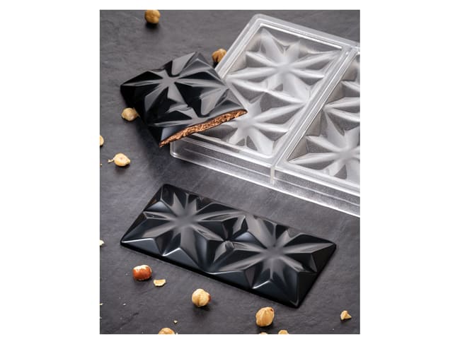 Chocolate Mould "Edelweiss" - 3 bars - By Vincent Vallée - Pavoni