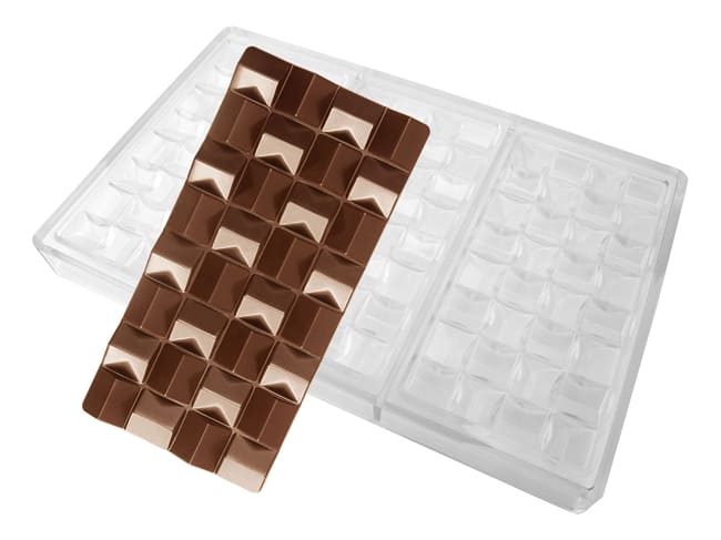 Chocolate Mould "Pixie" - 3 bars - Pavoni