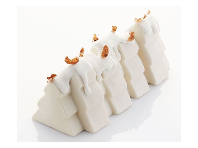 Christmas tree Silicone Yule Log Mould - 25 x 8 cm - Pavoni