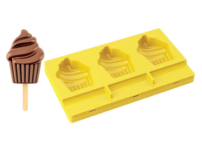 Ice Cream Bar Mould - Cupcake - 20 x 12cm - Pavoni