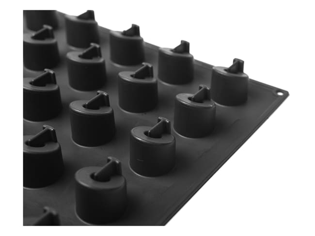 Pavoflex Non-Stick Silicone Mould - 54 Mini Cylinders Ø 3.5 x ht 3.5cm - Pavoni