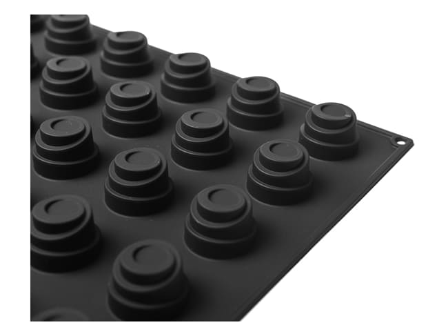 Pavoflex Non-Stick Silicone Mould - 54 Mini Spirals Ø 4 x ht 3cm - Pavoni