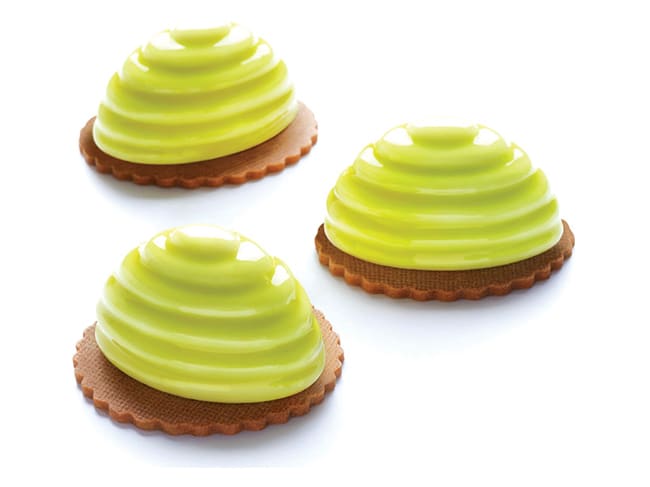 Pavoflex Non-Stick Silicone Mould - 12 Polly Spirals 40 x 30cm - Pavoni