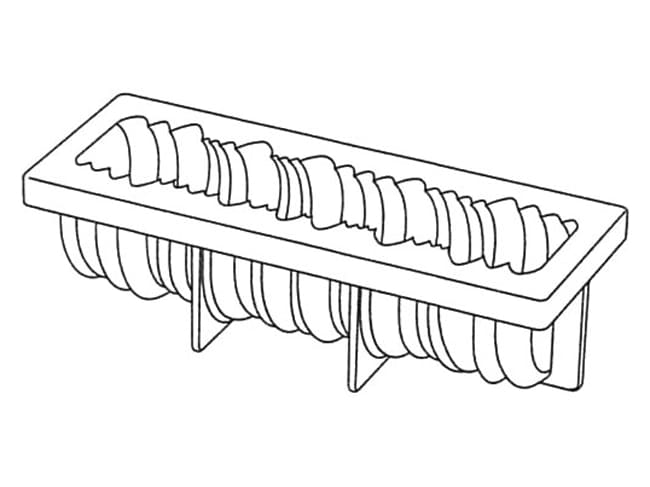 Sequoia Silicone Yule Log Mould - 25 x 9cm - Pavoni