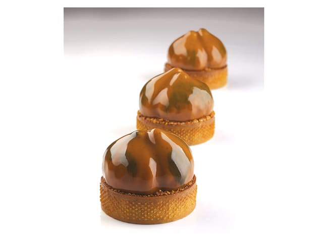 Chestnut Tartlet Silicone Mould - Cédric Grolet Line - 40 x 30cm - Pavoni