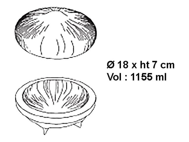 Hazelnut Entremets Silicone Mould - Cédric Grolet Line - Ø 18cm - Pavoni