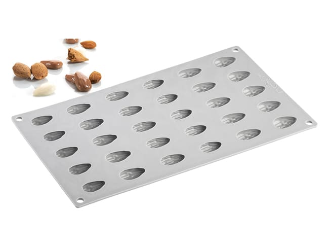 Almond Silicone Mould Mat - 30 Cavities - 30 x 17.5cm - Pavoni